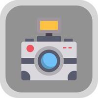 Photography Flat round corner Icon Design vector