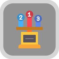 Leaderboard Flat round corner Icon Design vector