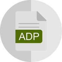 adp archivo formato plano escala icono diseño vector