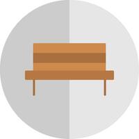 Bench Flat Scale Icon Design vector