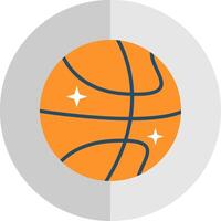 Basketball Flat Scale Icon Design vector