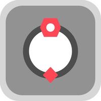 Door Knocker Flat round corner Icon Design vector