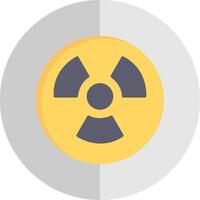Nuclear Flat Scale Icon Design vector