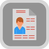 File Flat round corner Icon Design vector