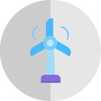 Wind Turbine Flat Scale Icon Design vector