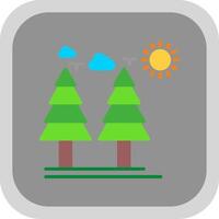 Healthy Forest Flat round corner Icon Design vector