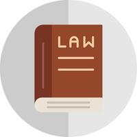 Law Book Flat Scale Icon Design vector
