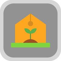 Greenhouse Flat round corner Icon Design vector