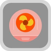 Nuclear Energy Flat round corner Icon Design vector