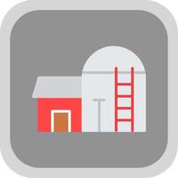 Silo Flat round corner Icon Design vector