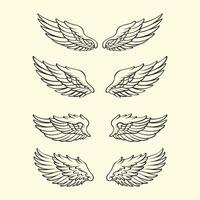 designs wings logo vector