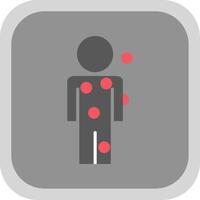 Symptom Checker Flat round corner Icon Design vector