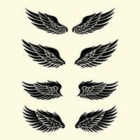 designs wings silhouette logo vector