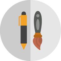 Pen Flat Scale Icon Design vector