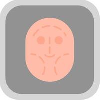 Facial Plastic Surgery Flat round corner Icon Design vector