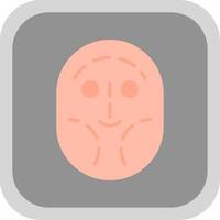 Facial Plastic Surgery Flat round corner Icon Design vector