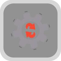 Processig Flat round corner Icon Design vector