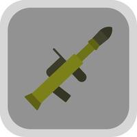 Gun Flat round corner Icon Design vector