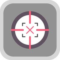 Scope Flat round corner Icon Design vector