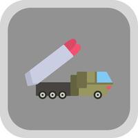 Truck Flat round corner Icon Design vector