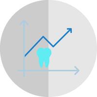 Stats Flat Scale Icon Design vector