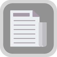 Document Files Flat round corner Icon Design vector