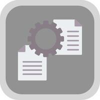 File Management Flat round corner Icon Design vector