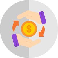 Loan Flat Scale Icon Design vector