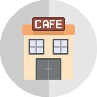 café plano escala icono diseño vector