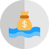 Liquidity Flat Scale Icon Design vector