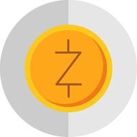 Zcash Flat Scale Icon Design vector