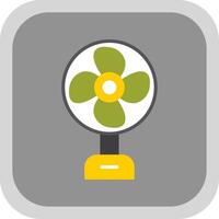 Fan Flat round corner Icon Design vector