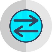 Swap Flat Scale Icon Design vector
