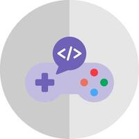 Game Develop Flat Scale Icon Design vector