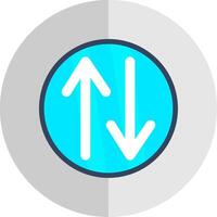Swap Flat Scale Icon Design vector