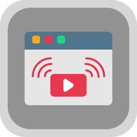 Flat round corner Icon Design vector