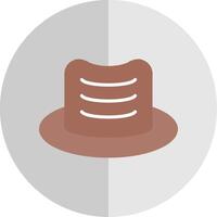 sombrero plano escala icono diseño vector