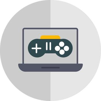 juego desarrollo plano escala icono diseño vector