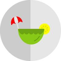 Coconut Drink Flat Scale Icon Design vector