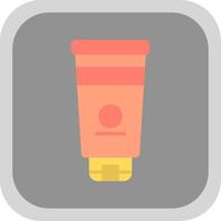 Hand Cream Flat round corner Icon Design vector