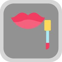 Mouth Flat round corner Icon Design vector