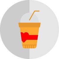 Soft Drink Flat Scale Icon Design vector