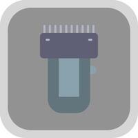 Trimmer Flat round corner Icon Design vector