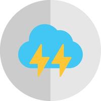 Lightening Flat Scale Icon Design vector