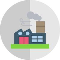 Factory Flat Scale Icon Design vector