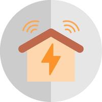 Smart Home Flat Scale Icon Design vector