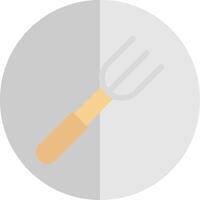 Fork Flat Scale Icon Design vector