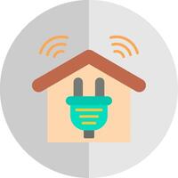 Smart Home Flat Scale Icon Design vector