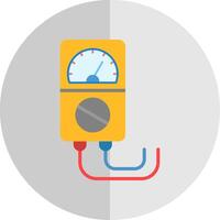 Voltage Indicator Flat Scale Icon Design vector