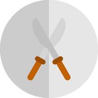 Pruning Shears Flat Scale Icon Design vector